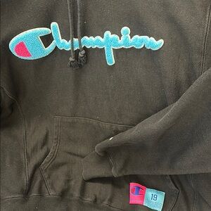 Champion Kids Black Hoodie